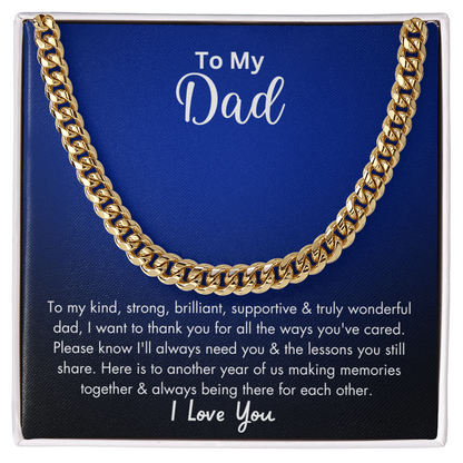 To My Dad | Cuban Link Chain